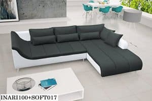 ECKSOFA Couch ohne Schlaffunktion Eckcouch Polstergarnitur Wohnlandschaft -AXE