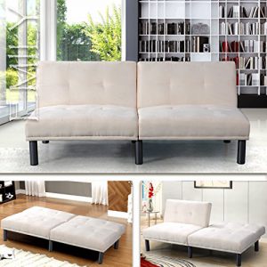 "EMILY" SCHLAFSOFA WEISS BETTSOFA SCHLAFCOUCH SOFA BETTCOUCH LOUNGE COUCH